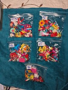 Lot Of 16 Vintage 80s Plastic Clip On Bell Charms Replaced Missing Bells LOT #4