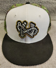 New Era 59fifty Norfolk Tides Size 7-1/4 Fitted Camo Hat