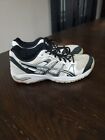 ASICS GEL-1140V Volleyball Shoes Women's Size 8 White Black Sneakers 🖤🤍🖤🤍