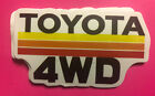Toyota 4WD Sticker.  Matte Finish. Approx Size 3-1/4”X2”. Self Adhesive