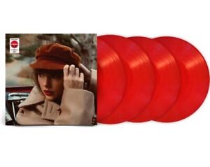 New, Sealed, Creased Cover: Taylor Swift Red Taylor's Version Red Vinyl 4 LP LE