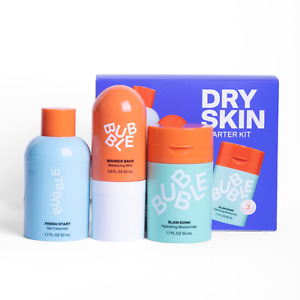 Bubble Skincare 3-Step Hydrating Routine Bundle, for Normal to Dry Skin, Unisex