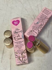 Too Faced LOT OF 2 Color Drenched Lip Creme Lipstick in Mean Girls-Travel Size