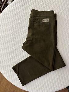 Classic Old West Styles Dark Olive Green Cotton Outlaw Pants Size 40 Inseam 35