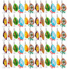 72pcs Fishing Lures Spinner Baits Crankbaits Lot Hooks Baits Trout Bass Tackle