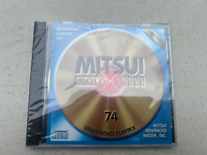 MITSUI Gold CD-R Gold Foil  LIFETIME Warrantee NEW Factory Sealed MADE IN JAPAN