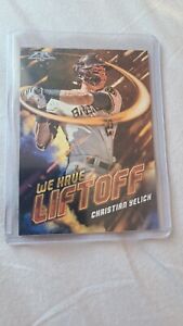 2021 Topps Fire Christian Yelich We Have Liftoff Insert WHL-10