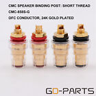 CMC 858S-AG Gold Brass AMP Speaker Binding Posts Banana Connectors Terminal 4PCS