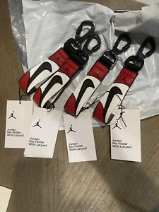 Nike Air Jordan 1 Chicago Key Holder Wrist Lanyard  Red/White/Black Keychain New