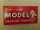 RARE MODEL PIPE SMOKING TOBACCO NOS 2-SIDED PAINTED METAL FLANGE SIGN