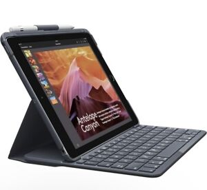 Logitech Slim Folio iPad 9.7' Keyboard Case for 5th and 6th Gen Bluetooth “New”