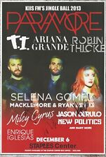 Paramore autographed gig poster Hayley Williams, Jeremy Davis, Taylor York