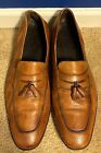 COLE HAAN Men's British Tan Slip On Loafer with Tassels Size 15 M C09302