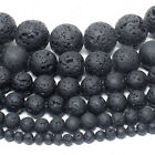Natural Lava Stone Volcano Beads Round 4mm 6mm 8mm 10mm 12mm 14mm 15.5