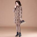 Luxury Mink Fur Warm Coat Women's Mink Fleece Mother's Plus Size Fur Coat Winter