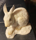 Vintage Miniature Rabbit Or Hare Figurine Porcelain Royal Cornwall RC Wildlife