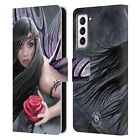 OFFICIAL ANNE STOKES DARK HEARTS LEATHER BOOK CASE FOR SAMSUNG PHONES 4
