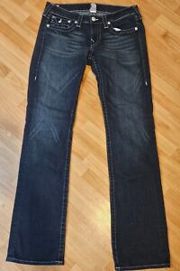 True Religion Jeans Mens Size 30 Billy Bootcut Dark Blue Wash