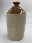 Antique Stoneware Jug/Crock w/ No Handle - Stamped “C” (Roughly 13” Tall)