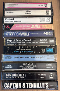 New ListingLot of 11 Cassette Tapes - Soft Rock - James Taylor, Bread, Moody Blues, Who