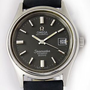 1974s Omega Seamaster Cosmic 2000 Automatic Original Grey Dial Watch  166.128