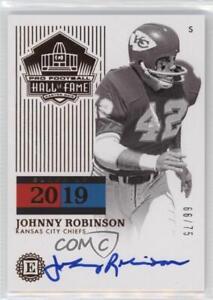 New Listing2020 Panini Encased Hall of Fame Signatures /75 Johnny Robinson #HOF-JR Auto HOF