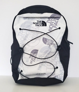 THE NORTH FACE JESTER SCHOOL LAPTOP BACKPACK White Print/Black