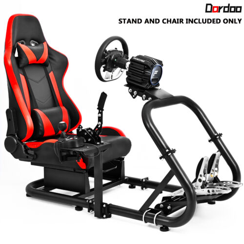 Dardoo Sim Racing Cockpit with Seat Fit Logitech G920 G29 GPRO Thrustmaster Xbox