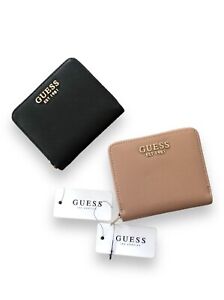 【NEW】 Guess ABBY Small Zip Around Wallet 19GUP281 BURRO