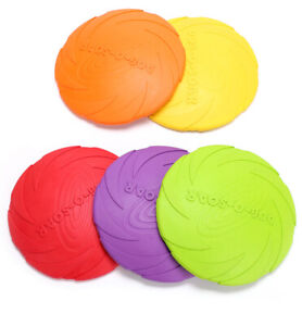 Dog Toy Flyer Flexible Durable Frisbee Disc, Chew Fetch Toys