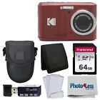 Kodak PIXPRO FZ45 Digital Camera (Red) + Accessories!