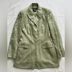 Escada Margaretha Ley Women's Green Button Down 100% Cashmere Blazer Size 36