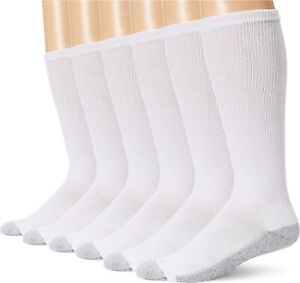 Hanes Men's Over-the-Calf Tube Socks,White,1 Pack (12 Pairs) Sock:10-13 /