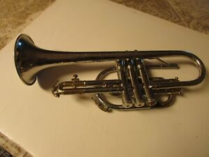 Vintage 1970s King Tempo Silver Trumpet Musical Instrument Ser#361994, 3, 1