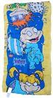 Rugrats Kids Sleeping Bag Fleece Lined Tommy Chuckie Angelica Nicktoons Vtg 90s