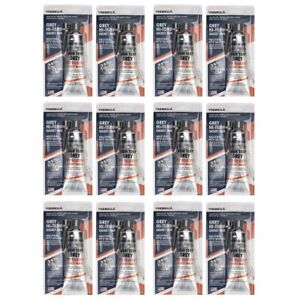 Pack of 12 VISBELLA GREY Gasket Maker RTV Silicone High Temp Sealant for AUTO RV