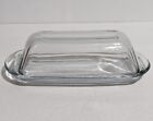 New ListingGlass Butter Dish Minimalist Clear See-thru Visible - Dishwasher Safe Easy Clean