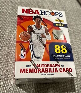 Panini NBA Hoops Basketball Blaster Box 88 CARDS 2020 - 2021 Factory Sealed NEW!