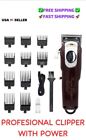 ROZIA HAIR & BEARD Trimmer  Clippers Steel LED Cordless For Barbershop Home  Dog