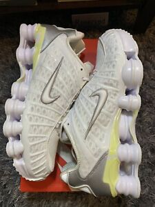 Nike Shox TL Men's Shoes White Silver AV3595-100 New With Defects Size 10