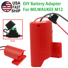 Power Wheels DIY Battery Adapter Wires Fuse Compatible with Milwaukee M12 12V