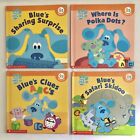 Lot Of 4 Nick Jr Blues Clues Books Scholastic Book Club Sharing ABC's Hard Back