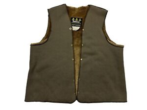 Barbour Jacket Lining Vest A297 Size C46/ 117 cm Brown Snap In Style
