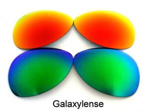 Galaxy Replacement Lenses Ray Ban RB3025 Aviator Green/Red 58mm Polarized