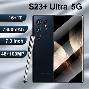 Hot Sale Brand New Smart Cell Phone S23+ Ultra Dual Nano SIM Android Version Rea