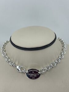 Tiffany & Co. New York Please Return To 925 15” Choker Necklace 52.9g