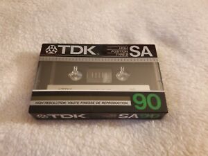 New Sealed TDK SA90 Type II High Position Blank Audio Cassette Tape Japan