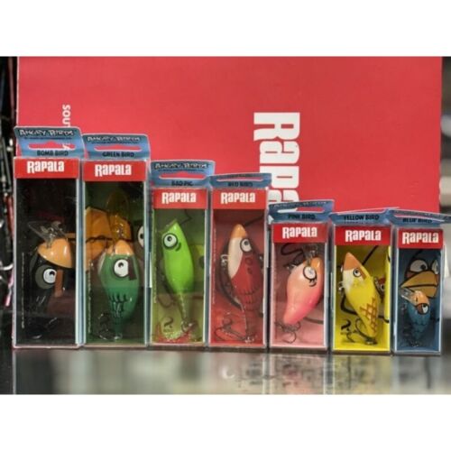 Rapala Angry Birds Set of 7 Lures LIMITED EDITION Rapala Collector DHL EXPRESS