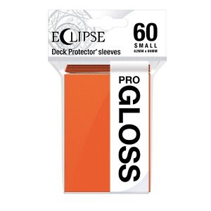 60 Ultra Pro Eclipse PRO GLOSS PUMPKIN ORANGE Small Deck Protector Card Sleeves