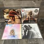 Lot Of 4 Taylor Swift Vinyl Record Albums All Colored Vinyl LPs Red Folklore